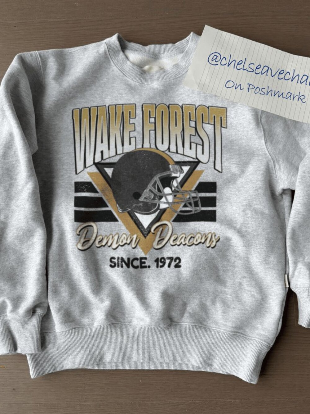 1972 Vintage Wake Forest University, Wake Forest Demon Deacons Football Shirt
